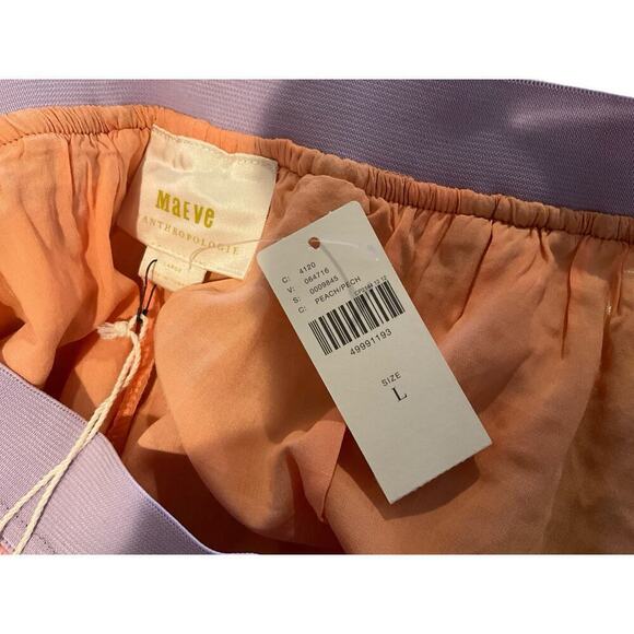 NWT Maeve Anthropologie Pixelated Tulle A-Line Skirt Midi Multicolor Women L NEW - Picture 5 of 5